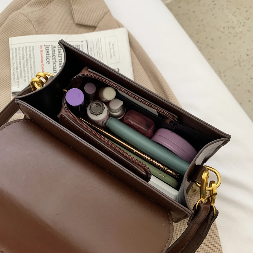 

Black Flap Shoulder Bags Crossbody Bags for Women 2021 Fashion Handbag PU Leather Small Hand Bag Ladies Designer Evening Bags