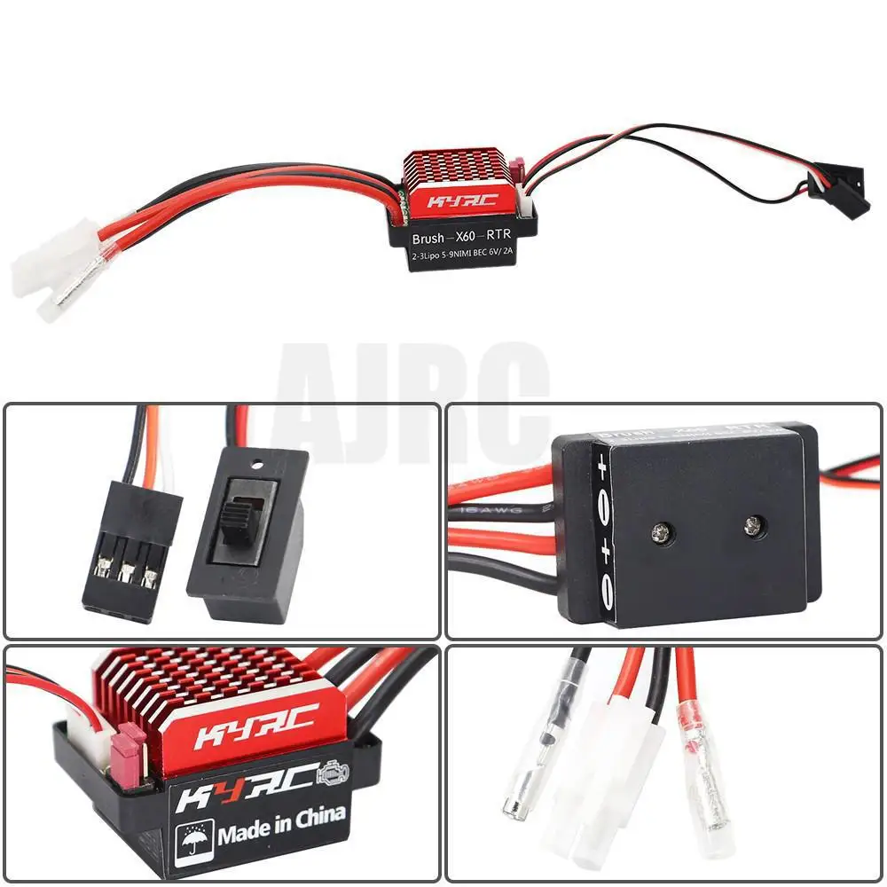 6 12 в 180/320A ESC водонепроницаемый Матовый контроллер скорости двигателя для AXIAL SCX10 RC