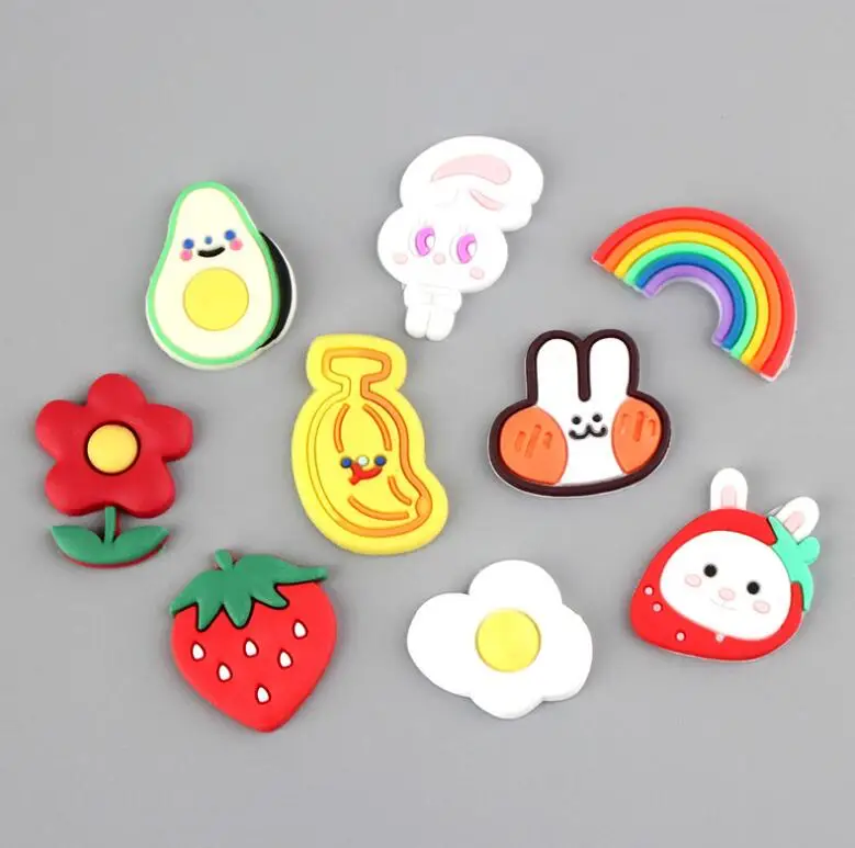 10 шт./лот мультяшный цветок Радужное украшение плоский Кабошон Скрапбукинг