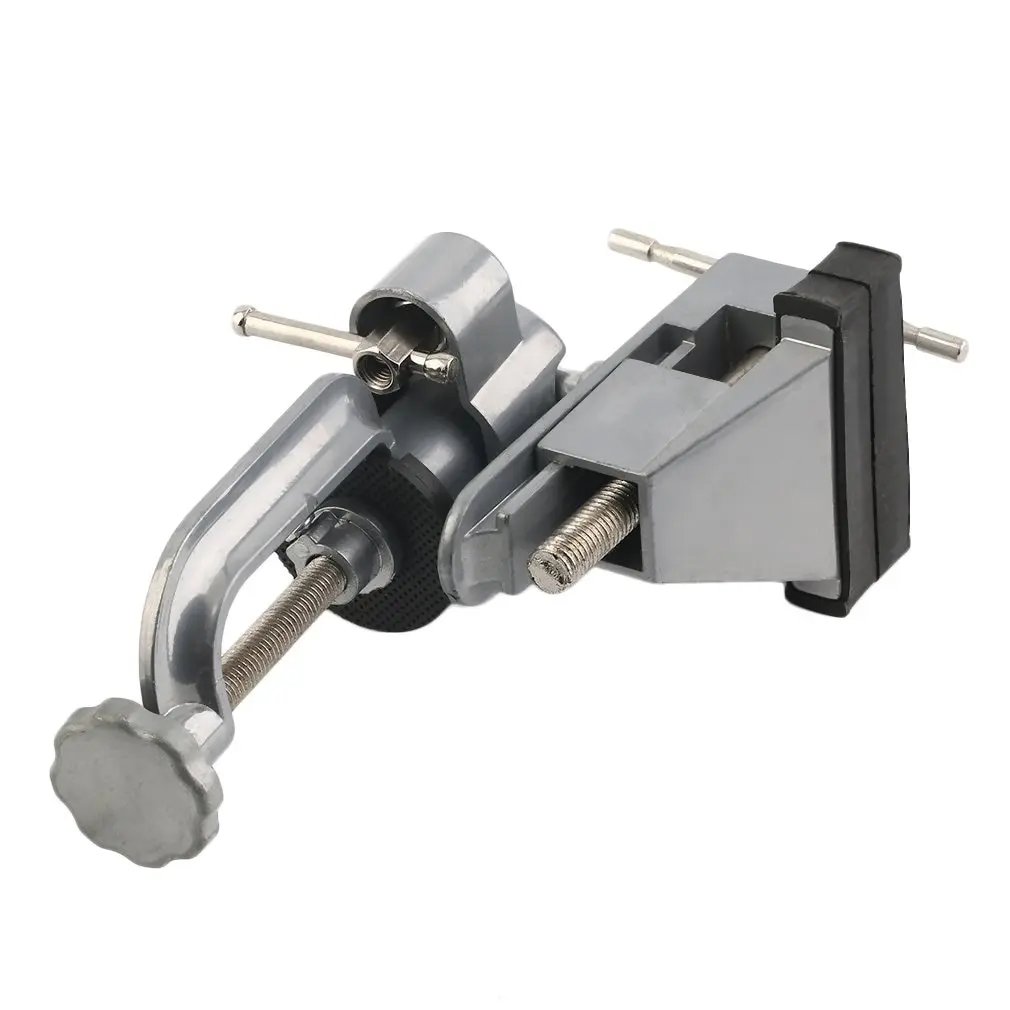 #Durable Aluminum Bench Vise Woodworking Table Clamp Crimping Hand Tool Table Vise Mini Locksmith Clip Small Jewelers DIY Parts