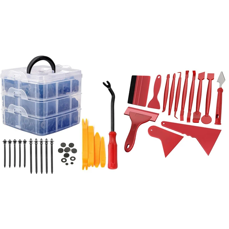 

675 шт., набор крепежных зажимов для автомобиля Ford Toyota Honda Chrysle и 13 шт.