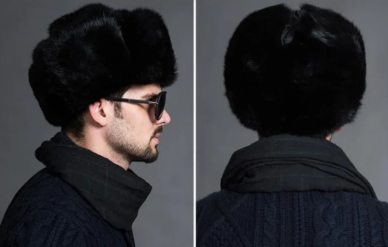 Men's Hats Winter Hat Fur Lei Feng Super High Quality Thick And Warmth Thick Fashion Russian Fur Imitation Rabbit Fur Ear Caps