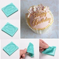happy birthday silicone cake fondant mould decorating chocolate baking food grade materials