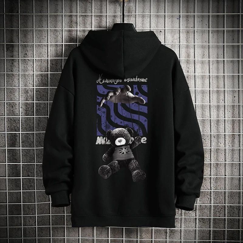 

Мужская Толстовка Оверсайз, новинка 2020, мужская одежда с капюшоном и принтом в стиле Харадзюку, размера плюс топы, пуловеры, толстовки, свитш...