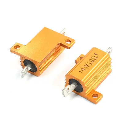 10W 10 Ohm желтый алюминиевый плакированный проволочный резистор 2 шт | Обустройство
