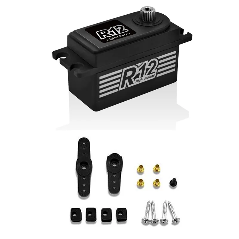 

Power HD R12 12 KG High Torque Brushless Metal Gear Servo 6.0-8.4V for Rc 1/10 Electric Car