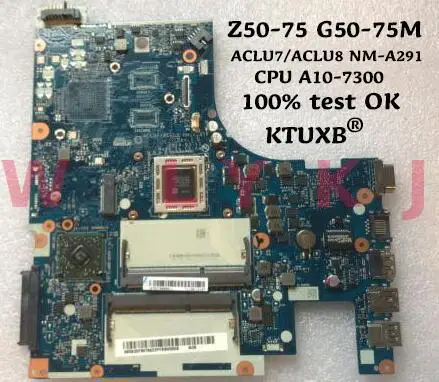 ACLU7 / ACLU8 NM A291 материнская плата для ноутбука Lenovo Z50 75 G50 75M портативного компьютера