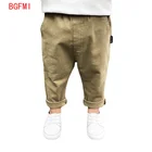 Детские брюки От 1 до 9 лет, весна-осень, хлопковые повседневные брюки для маленьких мальчиков, эластичная талия, прямыеHarlan, несколько стилей