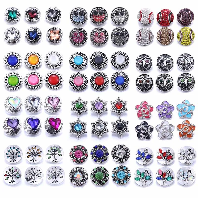 Оптовая продажа 10 шт./лот 18 мм застежки для ювелирных изделий разных стилей