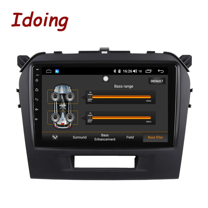 Автомагнитола Idoing 9 &quot 4 Гб + 64 ГБ 2.5D IPS 8 ядер Android 1 для Suzuki Grand Vitara 2014 2016 GPS навигация