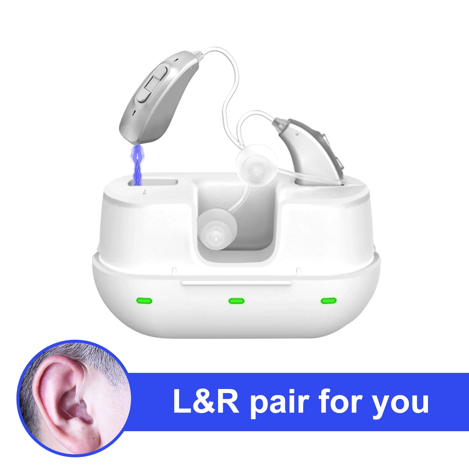 

MINI Hearing Aid For Deafness In Ear Sound Amplifier Rechargeable Hearing Aids Invisible Wireless Deaf Elderly Audifonos