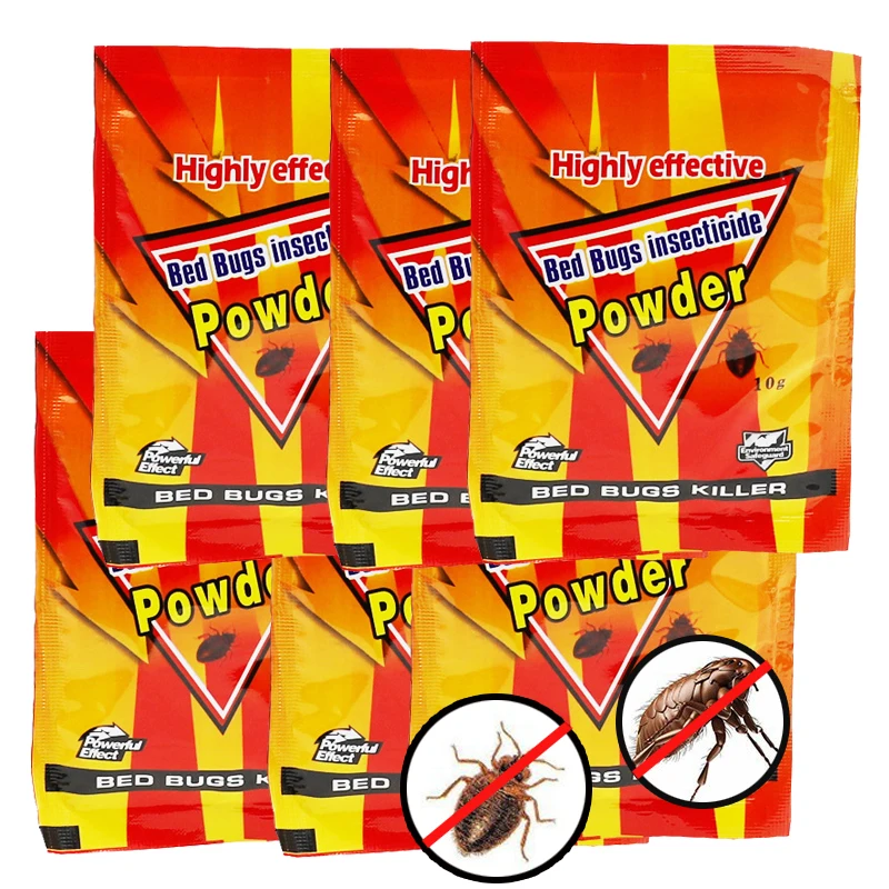 5 шт. инсектицид лекарство для постельных клопов порошок блох и лупы животных