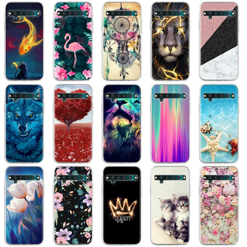 Painted Phone Case For TCL 10 Pro Case Silicone Soft TPU Cases Coque For TCL 10L 10Pro 10 L Pro Covers Bumper Shell Funda Bags