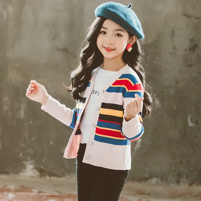 

Детские свитера, Осень-зима, мягкая теплая одежда для маленьких девочек, топ, кардиган, наряды