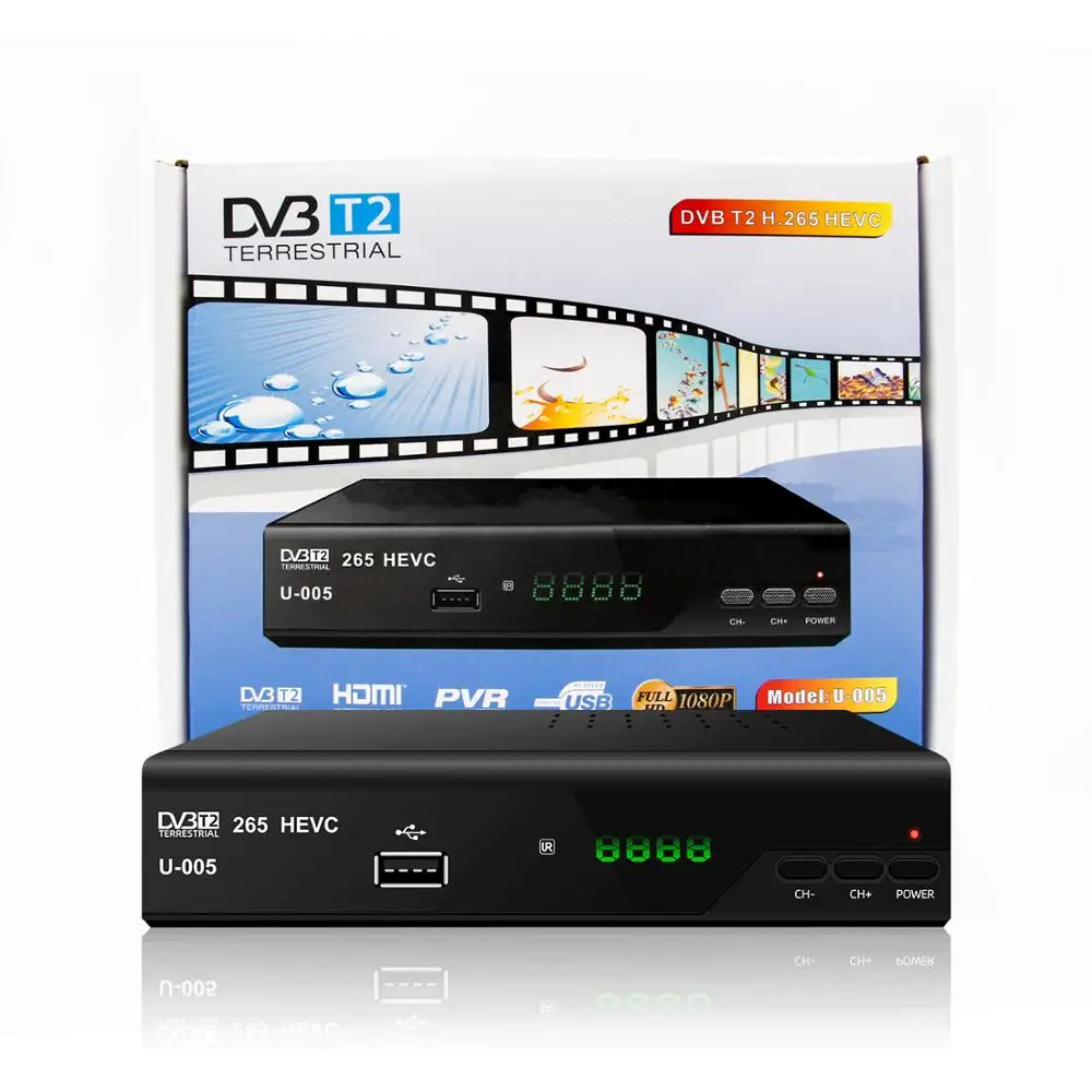 

DVB-T2 HD TV Tuner DVB-C Combo Digital Terrestrial Receiver Youtube AC3 Audio Decoder Fully 1080P H.265 TV Box IPTV Set-Top Box