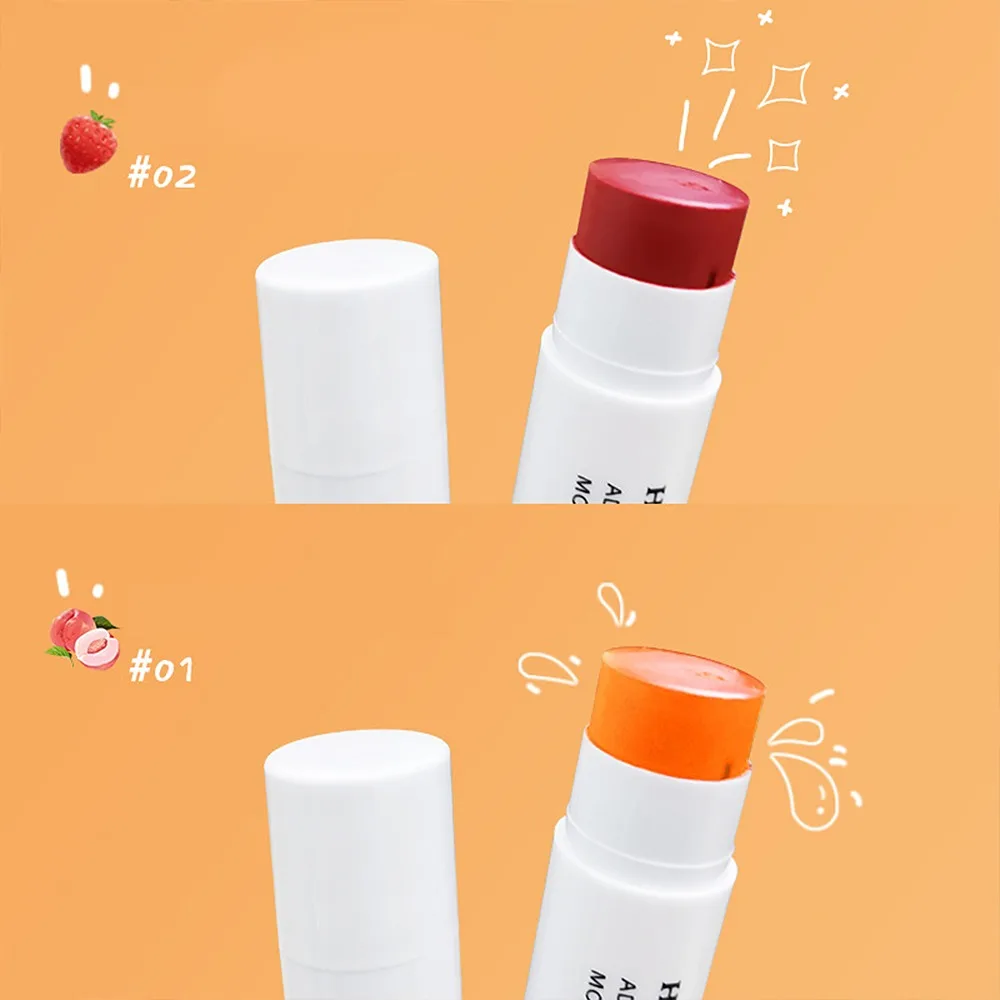 

1pc Lip Balm Magic Color Changing Lipstick Orange Waterproof Moisturizer Long Lasting Nourish Protect Lips Care Makeup Cosmetic