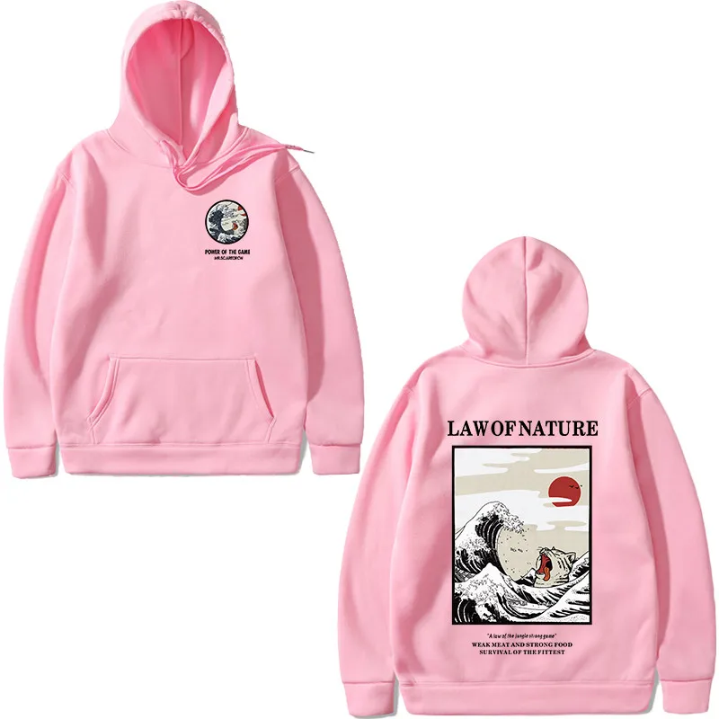 pink 3 Винтовые манжеты с капюшоном несколько стилей японский Забавный Кот толстовки с капюшоном с волнистым рисунком Толстовка уличная одежда худи в стиле хип-хоп для мужчин - Цвет: pink 3