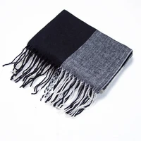 winter cashmere imitation double side plaid scarf womens ourdoor large thick keep warm neck windproof shawl fashion couple gift
