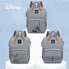 Сумка для подгузников Disney с Микки Маусом, рюкзак для мам, сумка для коляски для мам, вместительный органайзер для детских подгузников
