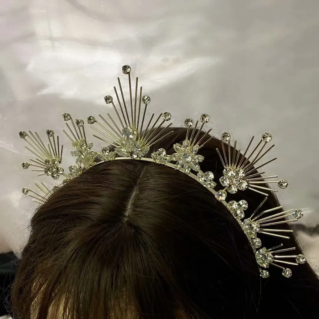 

Fashion Retro Hair Bands For Women Wedding Metal Gold Hair Headbands Girls Bride Hair Accessories korean hair accessories
