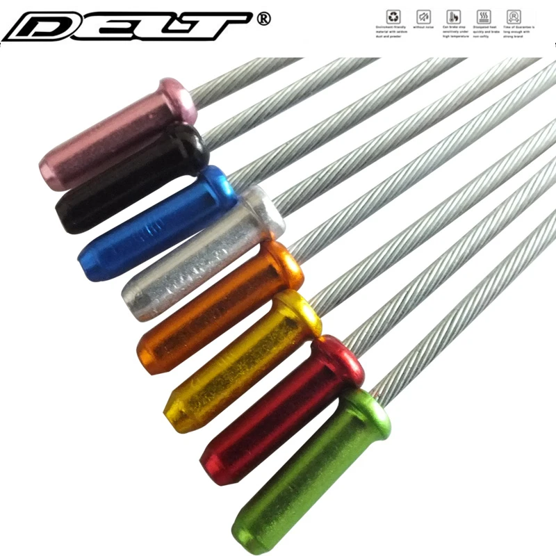 

MTB Mountain ROAD Fixed gear Cycling Bicycle Bike inner derailleur brake cable core shift end caps tips 1.8*12mm red Accessories