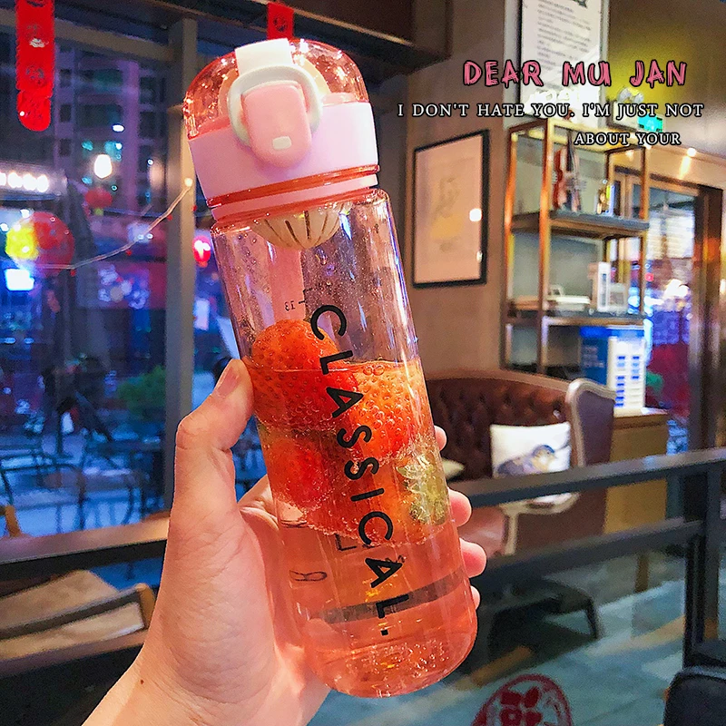 Стеклянная термобутылка для воды инфузер милая портативная стеклянная бутылка