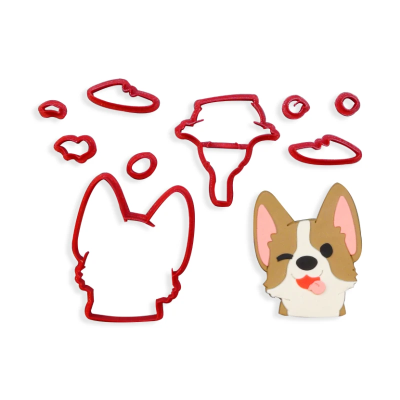 Милая собака Чихуахуа Мопс Бостон терьер Йорк Шнауцер корги украшенный торт на