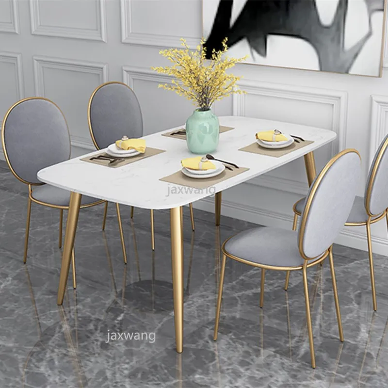 Настраиваемый Модный золотой железный металлический обеденный стул туалетный