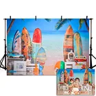 Фон Mehofond для летней фотосъемки Гавайская доска для серфинга море пляж голубое небо детский день рождения фотостудия фон для фотосъемки