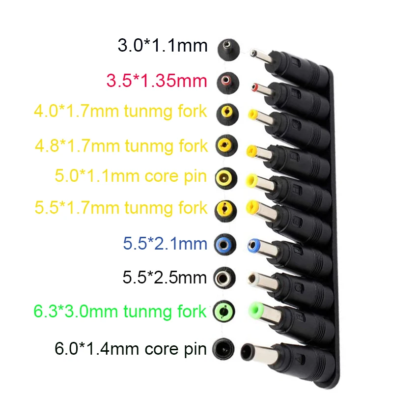 laptop dc power adapter kits 34 pcs universal dc ac power adapter tips connector for lenovo thinkpad power supply plug jack sets free global shipping