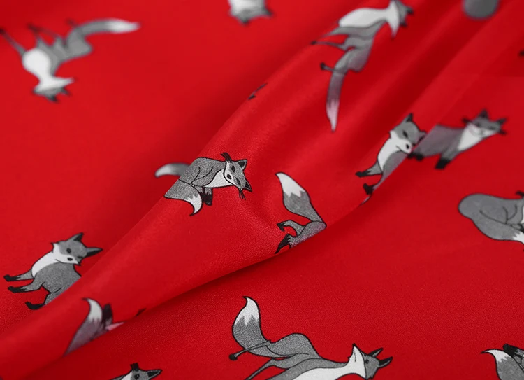 Новая модная хлопковая ткань шелковая с принтом котенка двойная цифровой