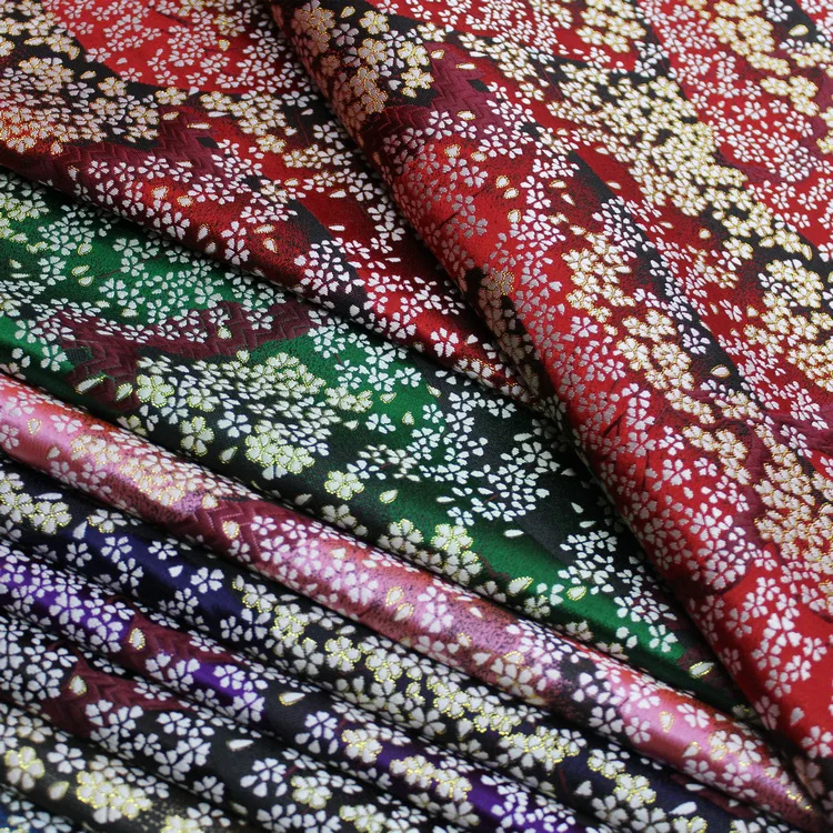 Шелковая жаккардовая ткань в японском стиле Чонсам и кимоно декоративная | Дом