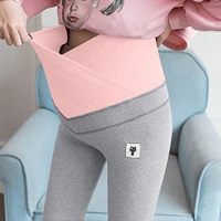 pregnancy skinny pants womens solid color maternity leggings with cat sign comfortable loose adjustable maternity pants