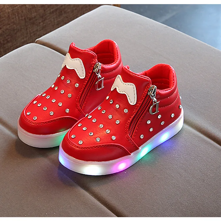 Led Luminous Shoes Glowing Sneaker Casual Kids Girls Princess Light Children Sneakers |