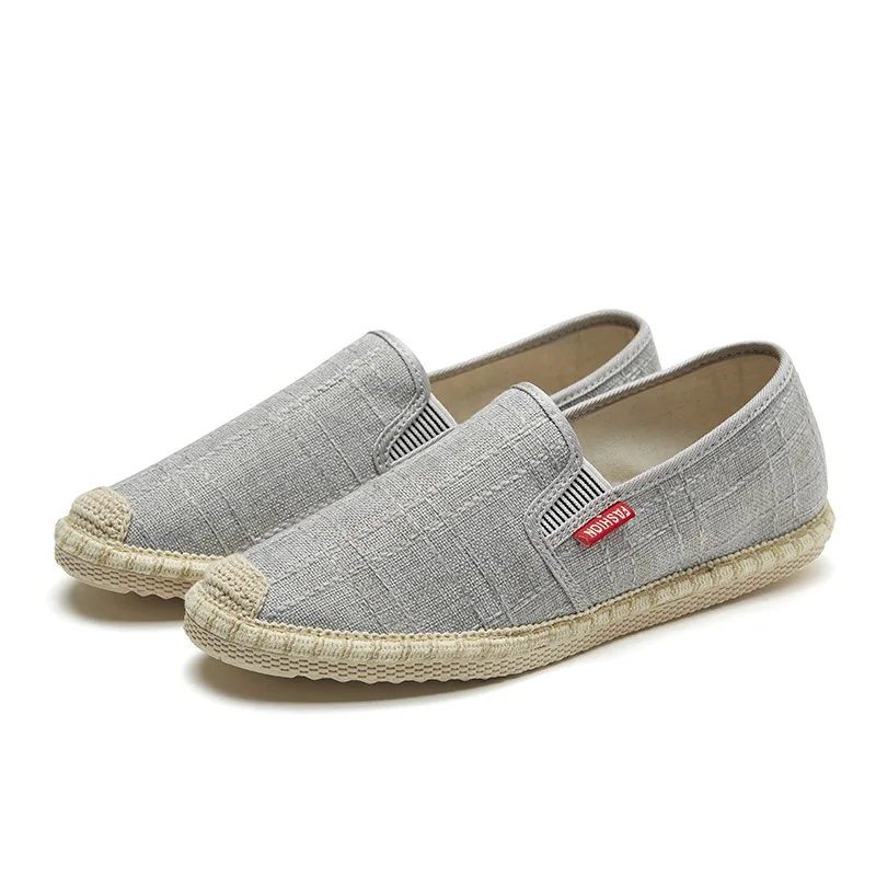 

2020 Autumn Mens Shoes Casual Male Breathable Canvas Casual Shoes Men Chinese Fashion Soft Slip On Espadrilles For Men Loafers