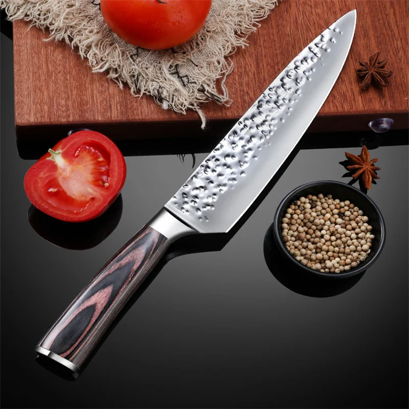 Нож кухонный из нержавеющей стали для резки мяса овощей | Дом и сад