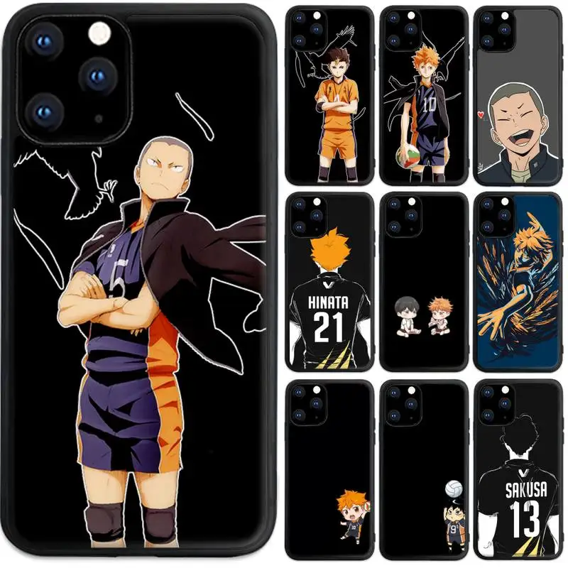 

Haikyuu!! Karasuno Jersey Shoyo Hinata Phone Case For Iphone 5 SE 2020 6 6s 7 8 plus X Xr XS 11 12 Mini Pro Max PC Fundas Cover