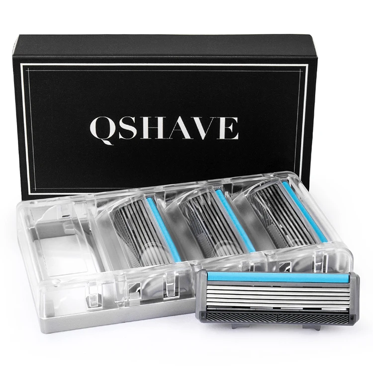 Qshave Black Spider Man, ручная Бритва для влажного бритья, можно выбрать подарочную коробку, можно создать ваше имя на ручке(1 шт. ручка, 6 шт. лезвие X5