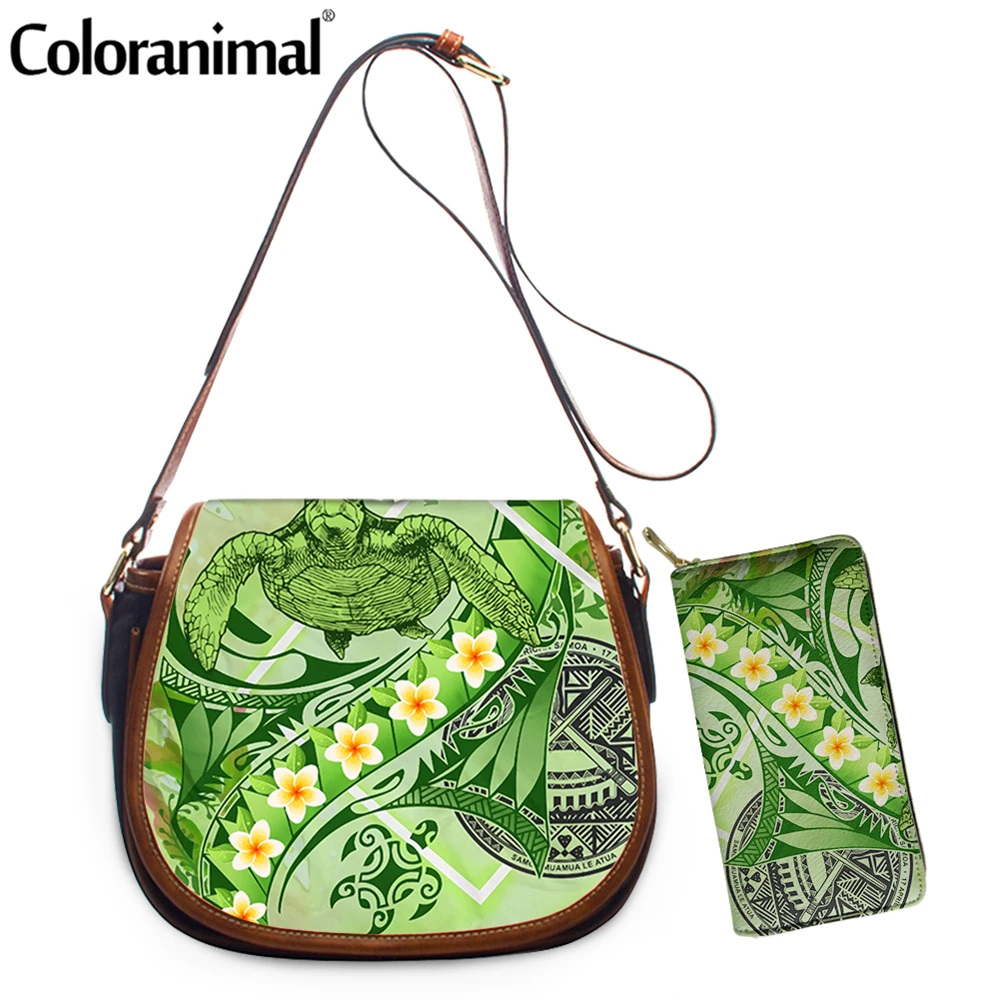 Coloranimal Самоанская полинезийская Плюмерия и морская черепаха печатных