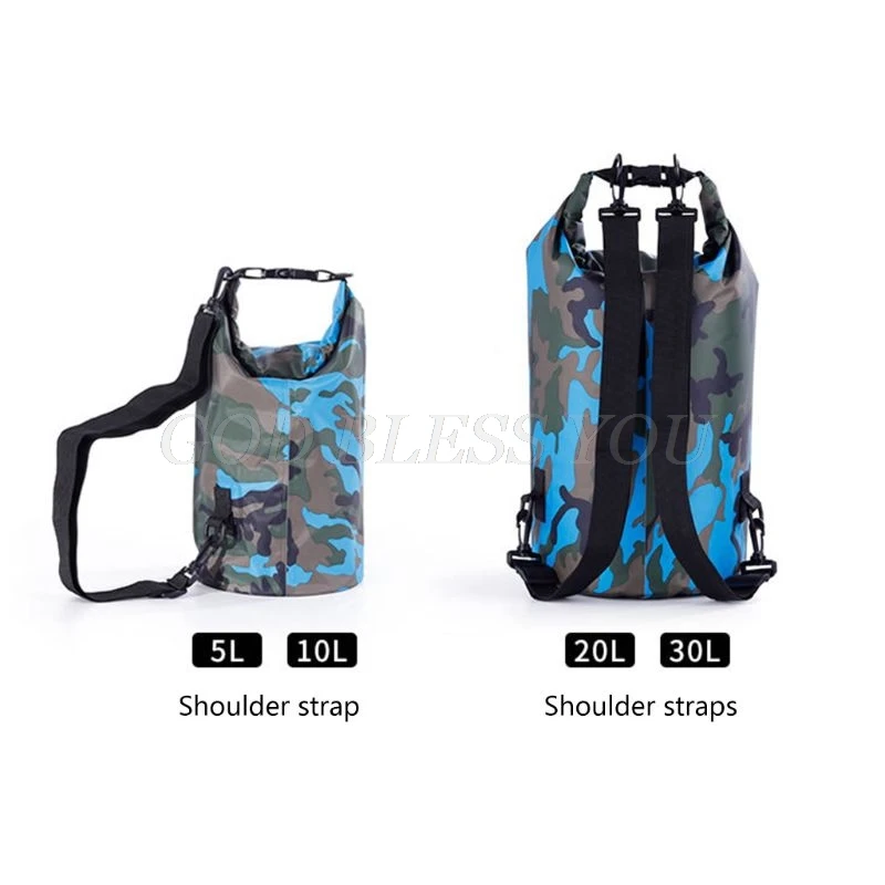 

Waterproof Dry Bag for Women Men, 5L/10L/20L/30L Roll Top Lightweight Dry Storage Bag Backpack for Travel 4 Colors Drop Shipping
