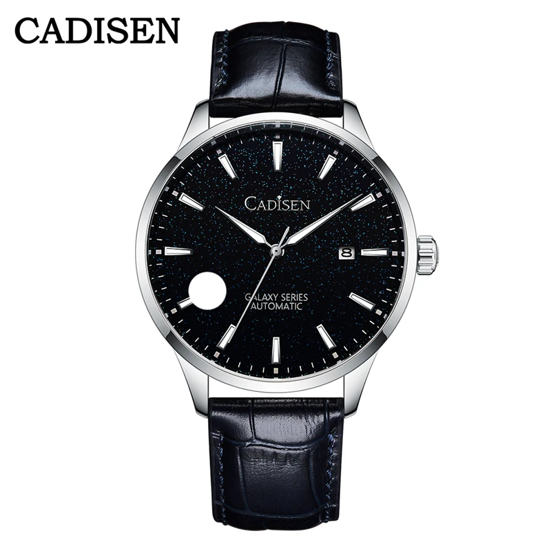 CADISEN New Pilot Series Men's Watch Luxury Sapphire Glass 100M Waterproof Automatic Watch Stainless Steel Mechanical Wristwatch