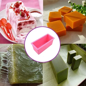 600ml Fondant Sugarcraft Mold Edible Silicone Rectangle Soap Mold Home DIY Cake Decoration Handmade Soap Mold Cake Mold