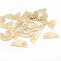 20pcs raw brass fashion hollow semicircle shape flower earring charms pendant for diy earrings jewelry findings accessories