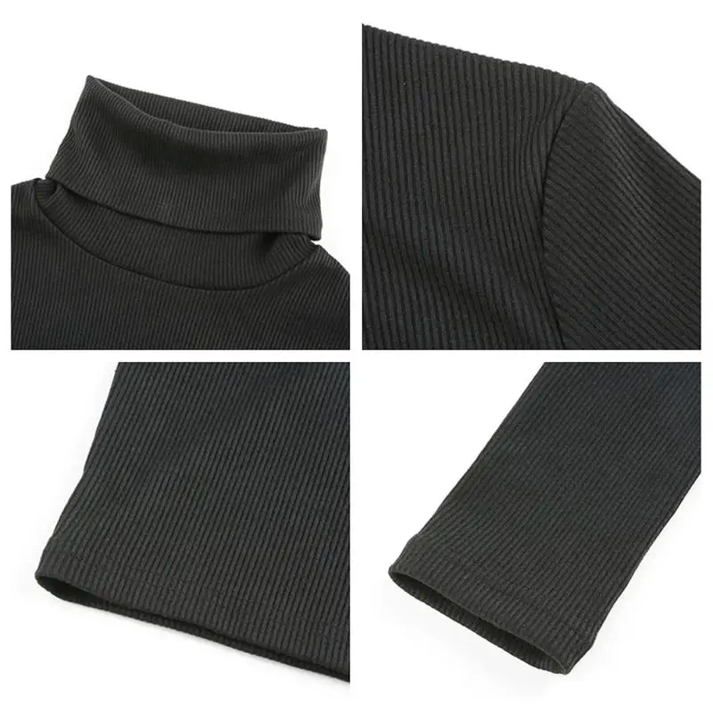 

ZITY Autumn 2020 New Hot Sale Women 'S Fashion Solid Color Sexy Slim Thin Comfortable Turtleneck Ribbed Hip Long Sleeves Knit Dr