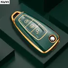 Новинка ТПУ чехол для автомобильного складного ключа с полным покрытием держатель для Ford Focus 2 3 MK3 ST RS Ecosport Kuga Escape Fiesta Fold C-Max S-Max Mondeo