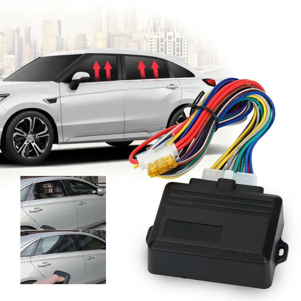 Универсальный 12V автомобиль Мощность окна Roll Up Ближе Системы для 4 дверей
