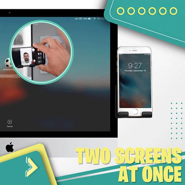 Портативный компьютер ноутбук экран боковой держатель телефона кронштейн для