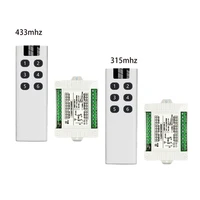 smart multiple dc 12v 315433 mhz 6ch wireless relay rf remote control switch receiver6 button transmitter garage door opener
