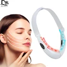 Устройство для лифтинга лица, массажер светодиодный лица со светодиодной подсветкой, фотонной терапией, вибрирующий подбородок, V-образный ремень для лифтинга лица, устройство для подтяжки целлюлита и челюстей