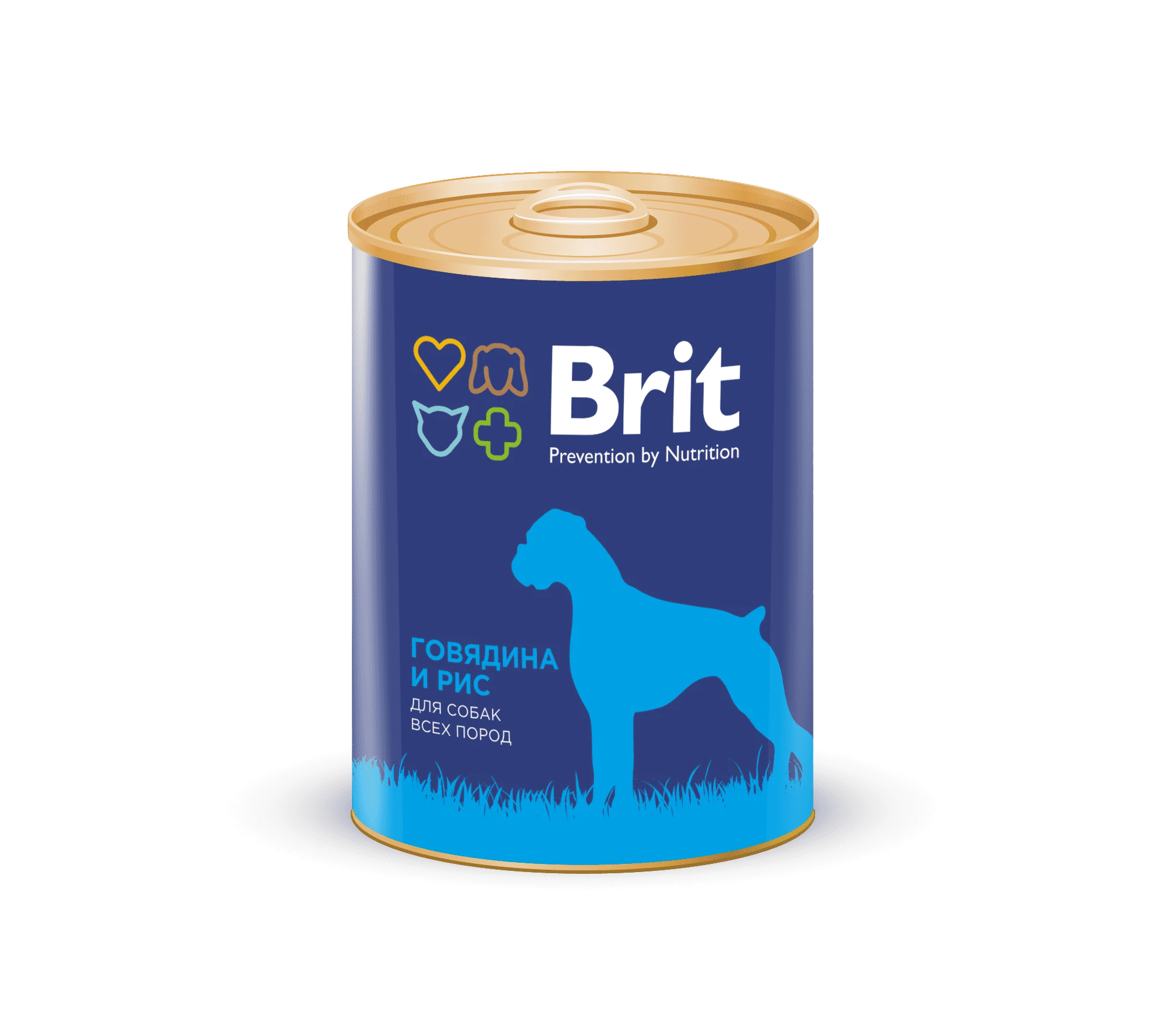 Brit Premium консервы для собак (паштет) Говядина и рис 850 г.|Влажный корм собак| |